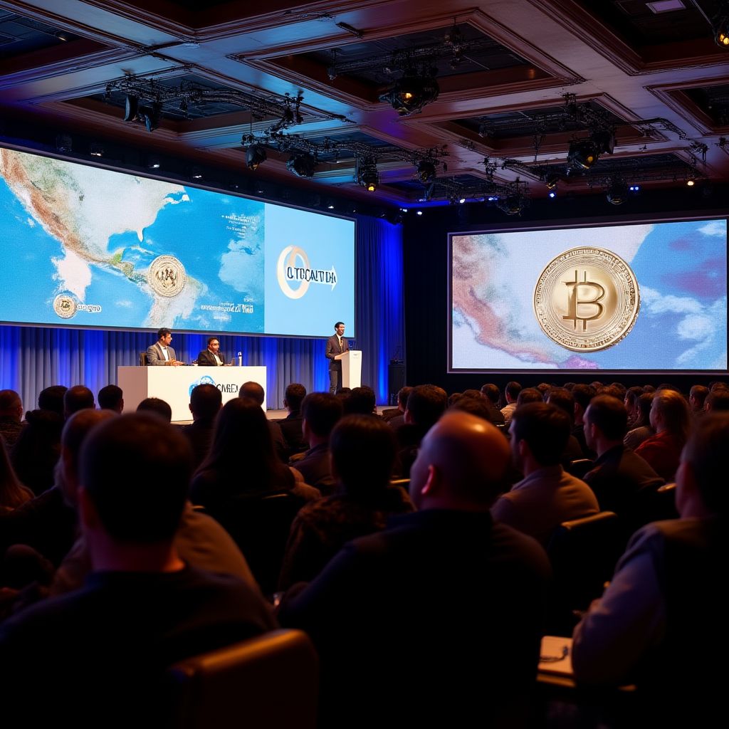 Conferencia sobre criptomonedas en Argentina